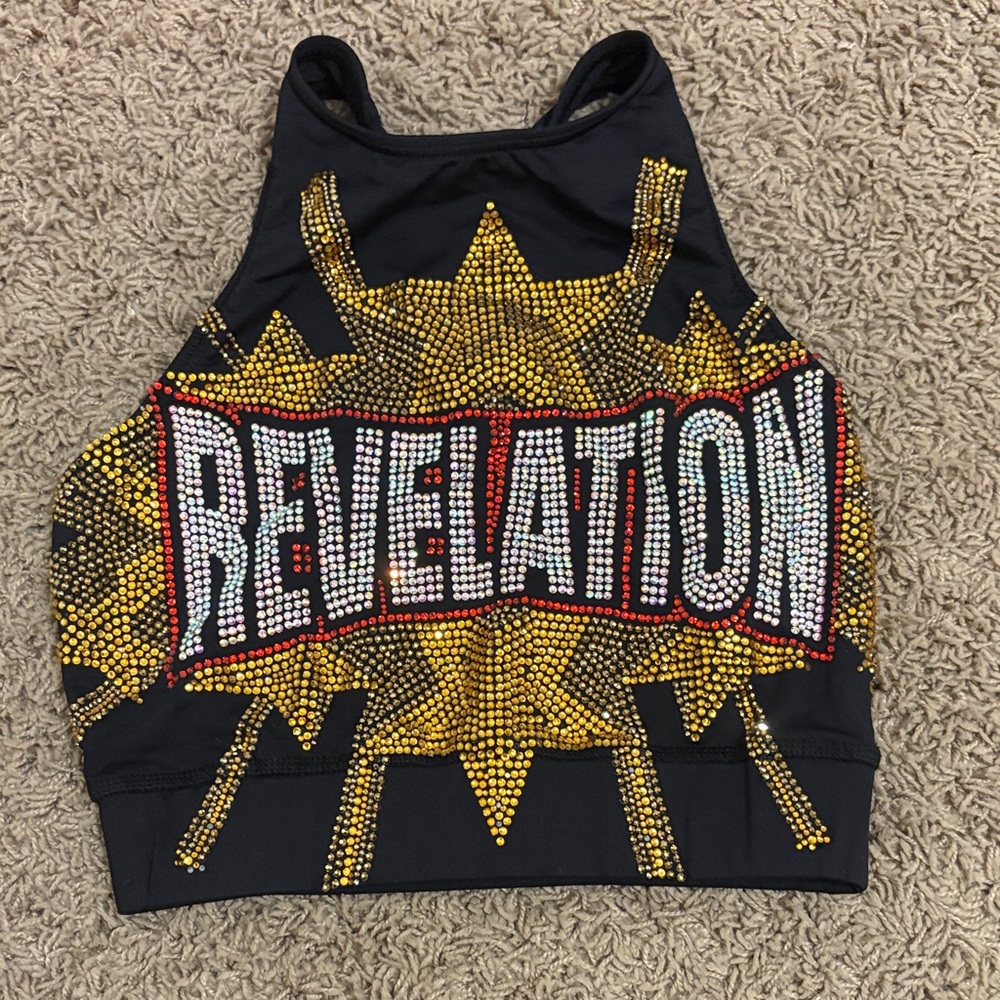 Top Gun Revelation Sports bra with Colorful Embellishments